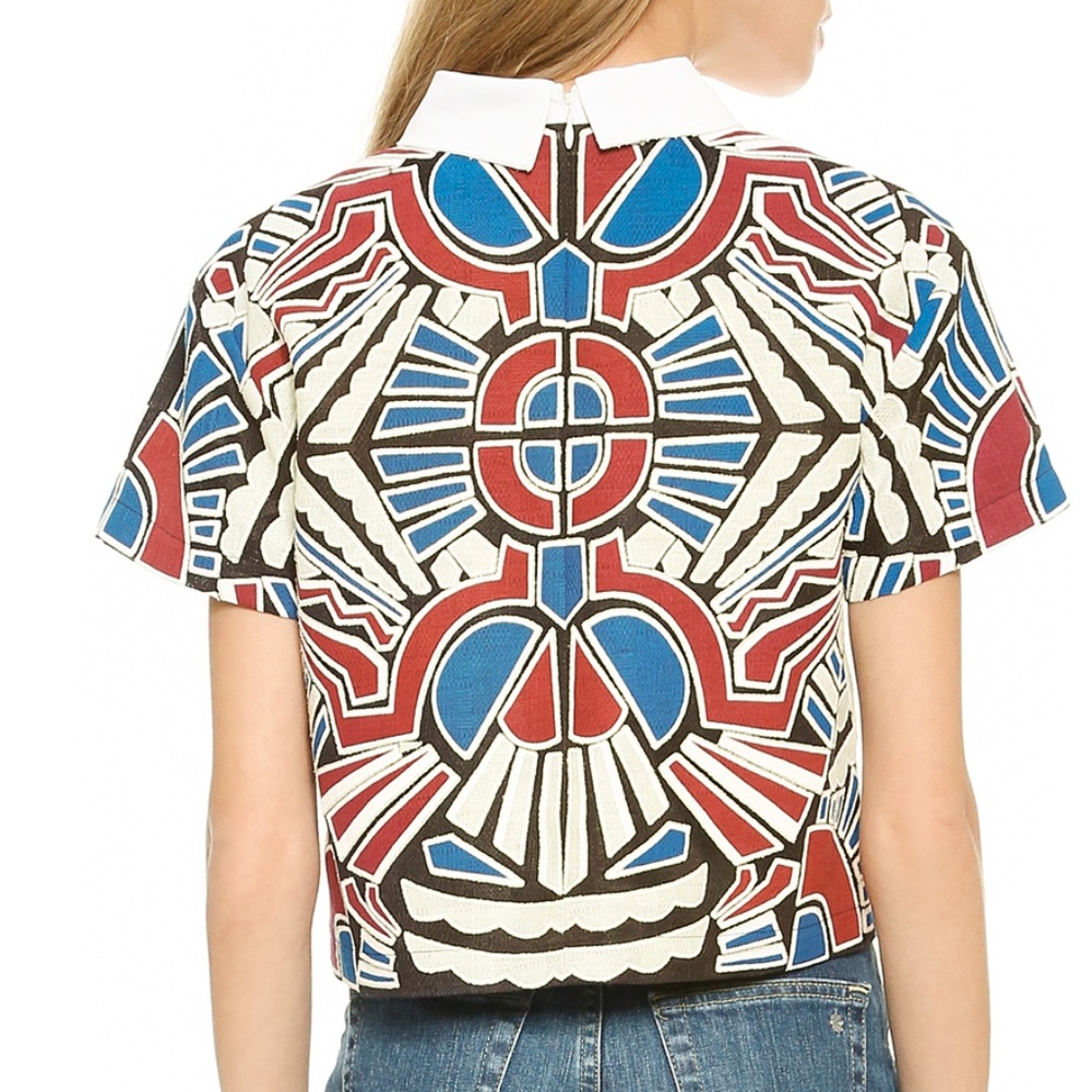 Sea, NY Embroidered Collar Top - Picture 3 of 8